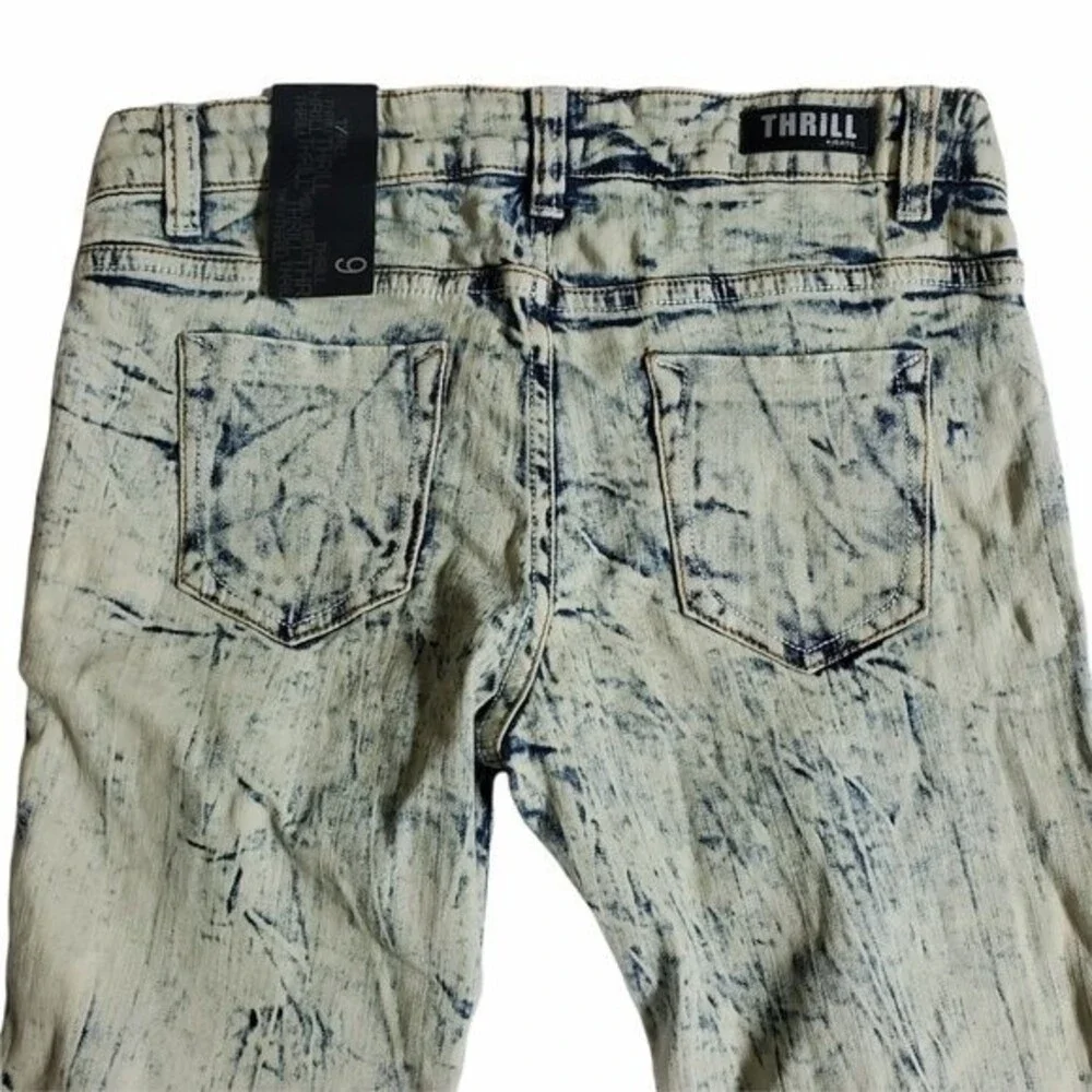 Thrill The Collection Skinny Acid Wash Jeans sz 9